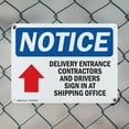 thumbnail image 5 of (2 Pack) Delivery Entrance Contractors OSHA Notice Sign 18 Inch X 12 Inch Indoor / Outdoor Rust-Free Aluminum Metal Signs for Workplace, Workshop, and Construction Site, Made in the USA, 5 of 8