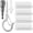 Silver, variant on PETGLE 36 PCS Q-Hanger Hooks with Safety Buckle, Windproof Screw Hooks for Outdoor String Lights Hanging Christmas Lights, Plants, with 1 Wing Nut Driver