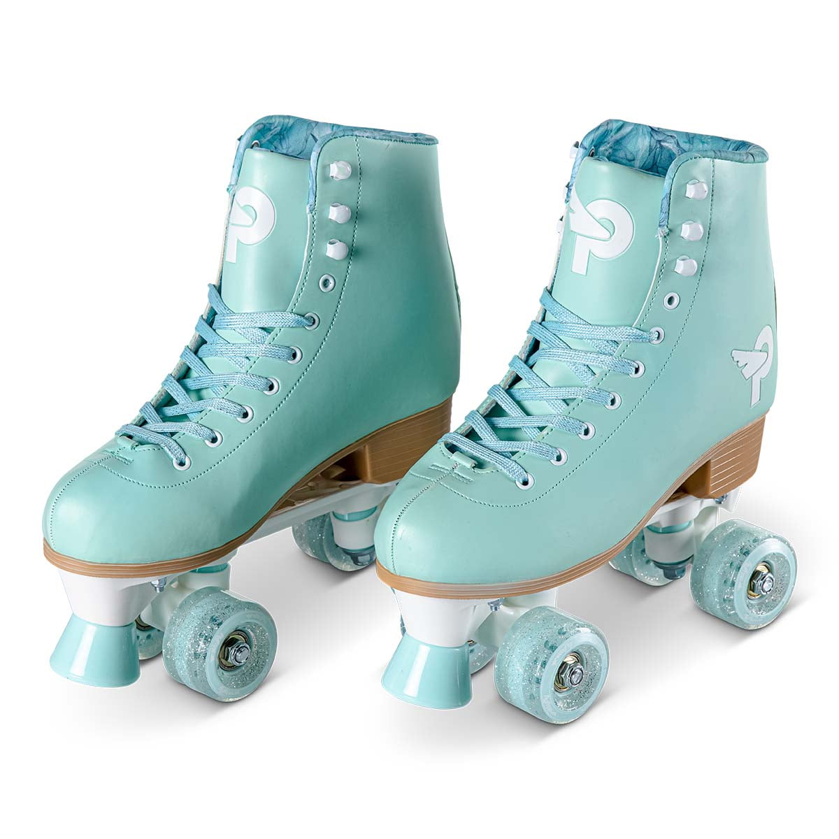Prettyfly Retro Quad Adult Skates Pastel Blue (Size 6), One Pair for