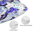 thumbnail image 3 of Fotbe Butterflies Funda de Almohada Decorativa Estilo Occidental, Lujo en Algodón, Fundas para Almohadas King, Cojín Estampado para Decoración del Hogar-20"x30", 3 of 6
