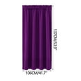 thumbnail image 3 of Blackout Thermal Insulated Curtains for Bedroom & Kitchen - Energy Saving, Noise Reducing, Light Blocking, Easy Install Silk Panels In Solid Scandinavian Colors, 3 of 4