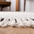 thumbnail image 4 of SAFAVIEH Natura Calanthia Geometric Fringe Area Rug, Ivory/Black, 4' x 6', 4 of 8