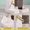 thumbnail image 3 of 2 in 1 Hamster Water Bottle - Automatic Food Bowl, No Drip Small Animal Water Bottle Dispenser, for Gerbils, Mouse, Hedgehog, Hamster Cage Accessories,Hangable And Detachable, 3 of 5