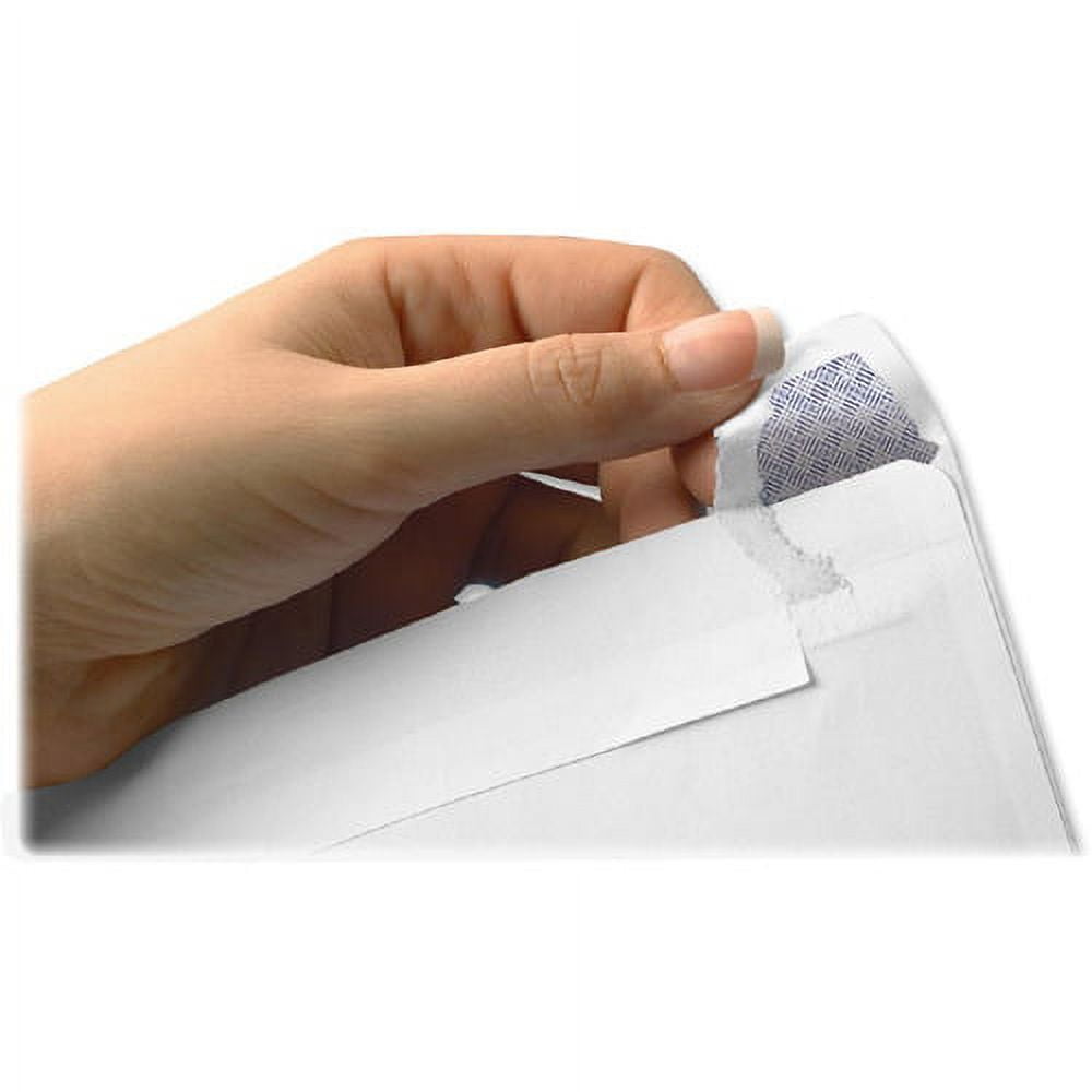 Quality Park Reveal-n-Seal Window Envelopes - Single Window- 9 1by2"W x 4 1by8" L- 24 lb - White