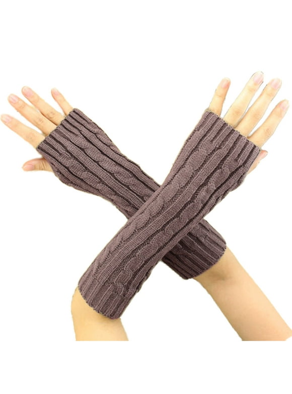 Zes moeilijk plastic Knit Arm Warmers