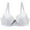 White, variant on Women's Sexy Lace Shaping Cup Adjustable Shoulder Strap Large Size Underwire Bra Breathable & Stylish