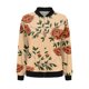 thumbnail image 4 of Puntoco Abrigo Casual De Mujer Temperamento Moda Cuello Alto Con Bolsillo Cremallera Chaqueta Estampada Manga Larga Abrigo Casual Liquidación Puntoco Puntoco-1, 4 of 4