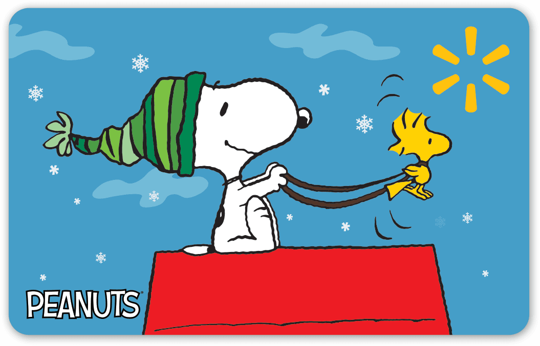 Holiday Snoopy House Sleigh Walmart Gift Card Walmart Com