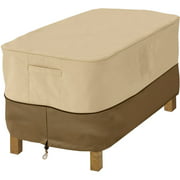 Classic Accessories Veranda Water-Resistant 32 Inch Rectangular Patio Ottoman/Side Table Cover