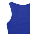 thumbnail image 5 of J. METHOD Women's Tank Top Sleeveless Racerback Basic Stretch Comfy Slim Fitted Ribbed Knit Tops Workout Yoga T Shirt NEWT386 Bright Royal M, 5 of 6