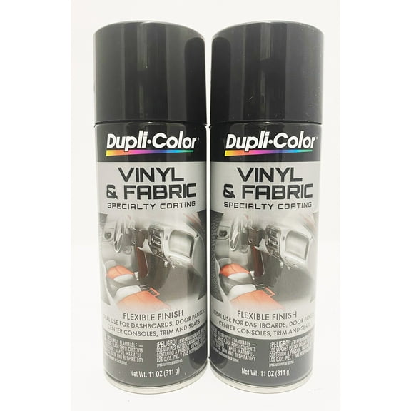 Dupli Color HVP104 Black Automotive Body Paint, Flexible, 11 oz for All Vehicles, 2 Pack
