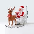 thumbnail image 3 of Vikszoy Car Toys Clearance! Christmas Music Milu Deer Sled Toy Car Get In The Holiday Spirit With This Electric Santa Claus Reindeer Toy Wonderful Christmas Gift To Children, 3 of 4