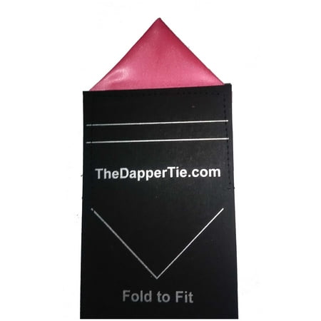 TheDapperTie - Men's Solid Triangle Pre Folded Pocket Square on