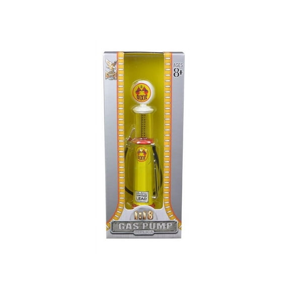 Dixie Gasoline Vintage Gas Pump Cylinder 1/18 Diecast Replica by Road Signature