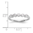thumbnail image 7 of 14K White Gold Ring Band Wedding Diamond Round 5-Stone , Size 7, 7 of 7
