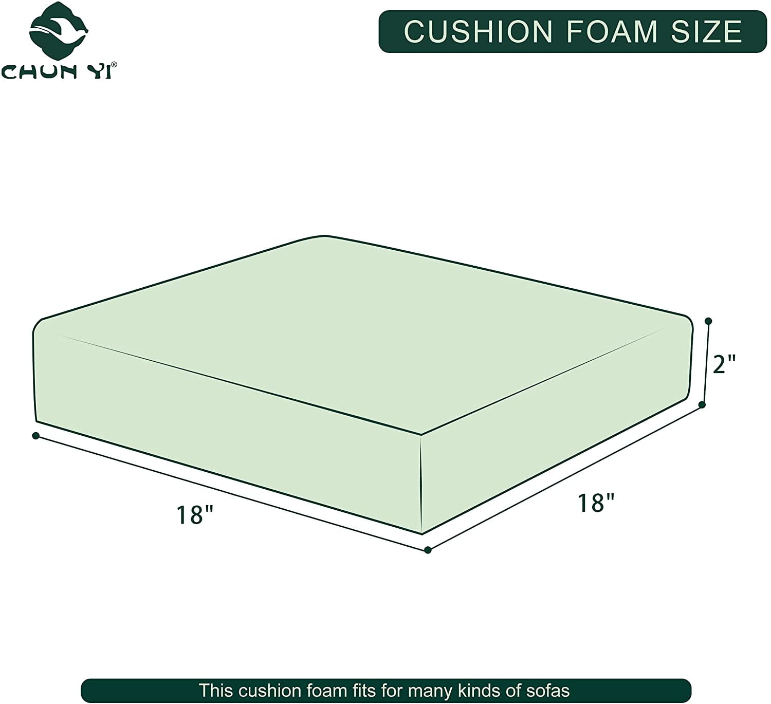 CHUN YI DIY Upholstery High Density Sofa Foam Cushion Pad & Reviews