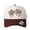 Brown, variant on Cowboy Embroidered Color Block Trucker Hat, Unisex Adjustable Cotton Breathable Fashion Cap for Travel Daily Outdoor Wear