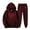 Brown, variant on hotojiny Women's Casual Sweatsuit Two Piece Outfits Cute Heart Hoodies Sweatshirt with Joggers Pant Outfit Tracksuit Workout Sets