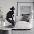 thumbnail image 2 of Thinker Statue Black Large Abstract Art Decorative Sculpture, 2 of 7