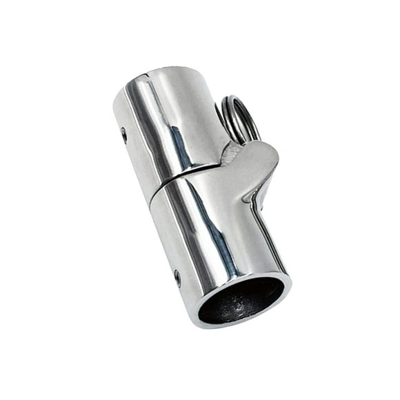 Stainless Steel Boat Railing Connector Fittings Folding Swivel Coupling Tube Pipe Connector Tube Hinge Bimini Tops for Boat Marine Yacht 25MM