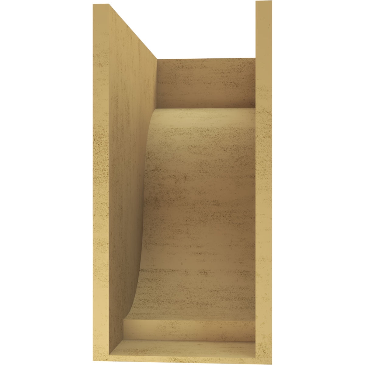 11"W x 22"D x 22"H Classic Van Buren Rough Cedar Woodgrain TimberThane Corbel, Primed Tan