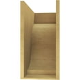 thumbnail image 4 of 11"W x 22"D x 22"H Classic Van Buren Rough Cedar Woodgrain TimberThane Corbel, Primed Tan, 4 of 6