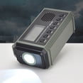 thumbnail image 3 of Radio meteorológica de emergencia con manivela solar, alarma SOS de 10000MAh para supervivencia al aire libre, 3 of 9