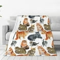 thumbnail image 3 of Cute Kids Cats Print Blanket Throw 50"x40", Plush Flannel Blankets with Cats On It, Gifts for Kids Women Cat Lovers People, 3 of 6