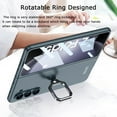 thumbnail image 6 of Compatible with Samsung Galaxy Z Fold 5 Case with Screen Protector,Ultra-Thin Slim Shockproof Anti-Scratches Rotate Ring Kickstand Stand Phone Case for Samsung Galaxy Z Fold 5 5G Green, 6 of 14