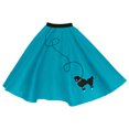 thumbnail image 4 of Hip Hop 50's Shop 1950s Adult Poodle Skirt Costume for Women (XL/2X Teal), 4 of 6