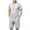 Light Gray@GC@, variant on CONZONE Men's 2 Pieces Outfits Solid Color Short Sleeve T-Shirts Shorts Set for Men Breathable Summer Tracksuit