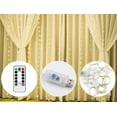 thumbnail image 4 of Innotech Cortina de Luces de Hadas 300 Led, USB, 8 Modos, Luces Colgantes Navideñas con Control Remoto para Dormitorio, Interior, Exterior, Bodas, Fiestas, Decoraciones (9,8 X 9,8 Pies, Blanco Cálido), 4 of 9