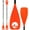 D: Bright Orange, variant on SUP Paddle Board Paddle - Adjustable Paddleboard Paddle Oar 4-Piece Floating Aluminum SUP Kayak Paddle