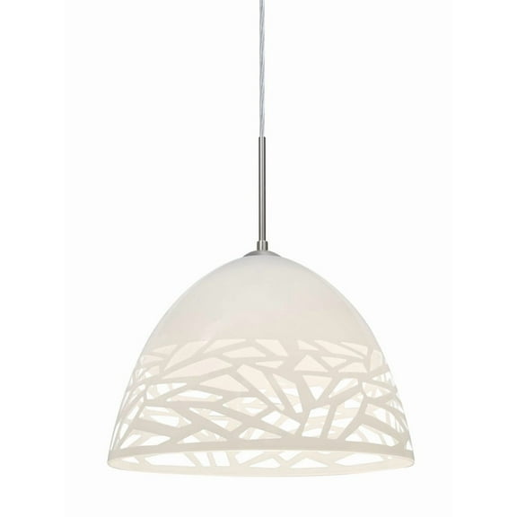 Besa Lighting - Kiev-One Light Pendant with Flat Canopy-12.5 Inches Wide by 8.75