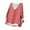 Pink, variant on Admvng Plus Size Tops for Women Fashionable Solid V-neck Long Sleeved Linen Plus Size Women's Clothing S-5XL