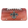 thumbnail image 1 of New Orleans Saints License Plate - Crystal Mirror - Football, 1 of 1