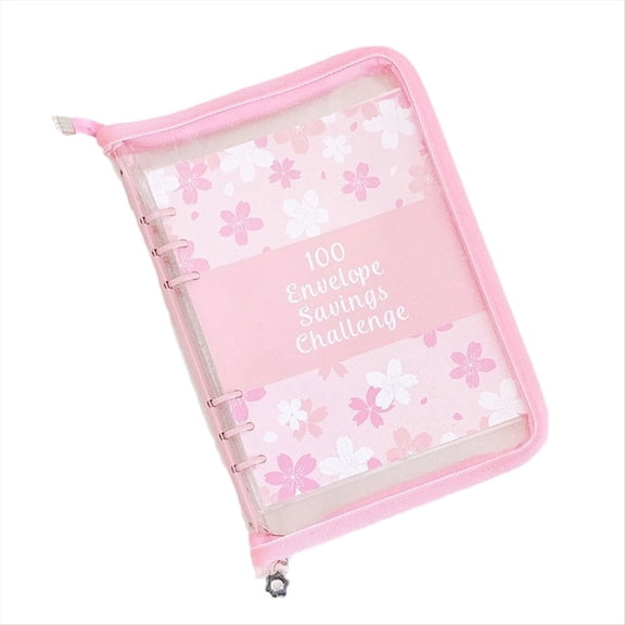 Rollbacks & More 100 Envelope Challenge Binder Savings for Save 5050 with Cash Envelopes Budget Planning Zipper Cover