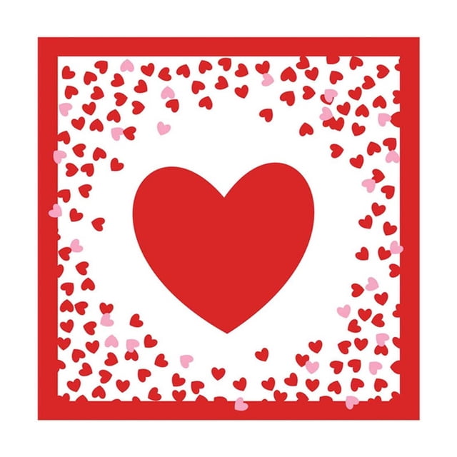 Valentines Day Theme Party Tableware Set Disposable Decorative Tableware Paper Set