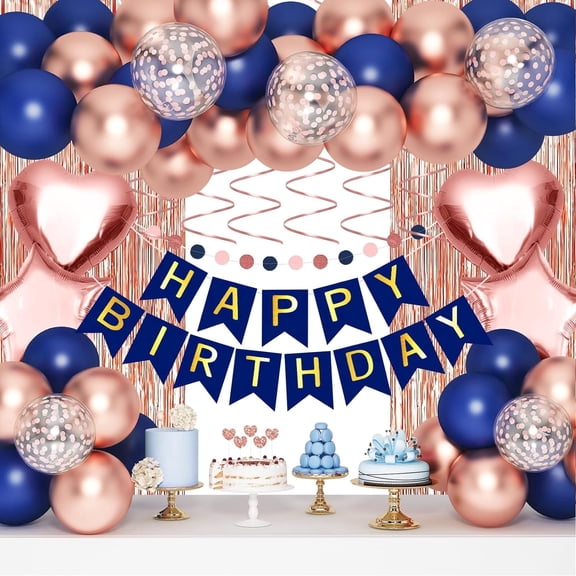 76Pcs Birthday Party Decoration Kit, Birthday Party Supplies Set for  for Women Men Boys Girls