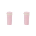 thumbnail image 3 of Injueey Botella deportiva de trigo Buen sellado Leche Té Coche Vaso Boca ancha Enfriamiento Drinkware Viajes al aire libre Camping Pink Rosa 2piezas, 3 of 6