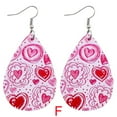 thumbnail image 2 of PVCS Boucles d'Oreilles de la Saint-Valentin Cœur Amour Lèvres Rouges Boucles d'Oreilles Imprimées Double Face, 2 of 2