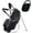 Black, variant on MAZEL 6-Way Golf Stand Bag for Men and Women, Lightweight Golf Bag with Stand,Dual Strap,Dust Cover