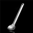 thumbnail image 3 of Soidarity Cuchara y tenedor de mango largo, resistente, antioxidante, juego de vajilla para exteriores, juego de cucharas ligeras y fuertes, viaje, Kits de desorden para acampar cuchara Soidarity OD010093-01, 3 of 6