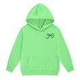 thumbnail image 6 of Hessimy Toddler Boys Girls Spring Summer 2Pcs Crewneck Long Sleeve Sweatshirt Casual Pants Soft Sweatsuit Set(Light Green,7-8 Years), 6 of 6