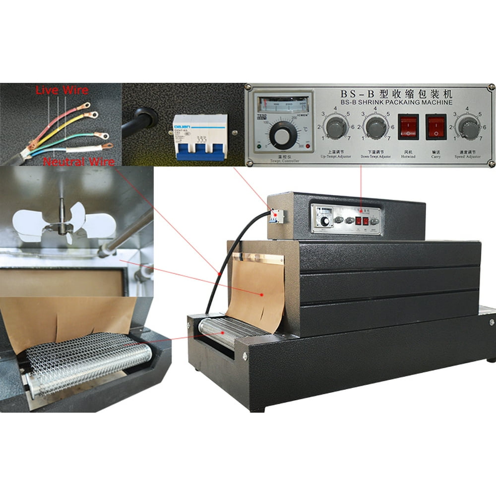 TechTongda 220V Thermal Heat Shrink Packaging Machine Tunnels for PP