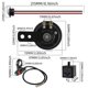 thumbnail image 3 of Kit universal de luces LED de intermitentes para motocicleta con bocina, intermitente, faro y bocina, relé de 3 pines para, 3 of 5