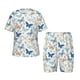 thumbnail image 1 of Fotbe Butterfly Pijama Estampada de 2 Piezas para Niños – Ropa de Dormir de Manga Corta Cómoda para Niños y Niñas, Camiseta y Shorts de Algodón-Large, 1 of 6