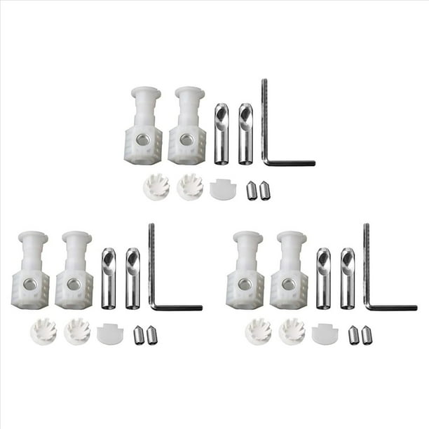 3X Kits de Fijación para Inodoros Suspendidos Tornillos de Fijación Pernos de Fijación Montaje en Pared Universal Asiento de Inodoro Pernos de Fijación Juego de Tornillos