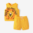 thumbnail image 5 of PatPat Toddler Boy 2pcs Dino Print Tank Top and Shorts Set, 5 of 5
