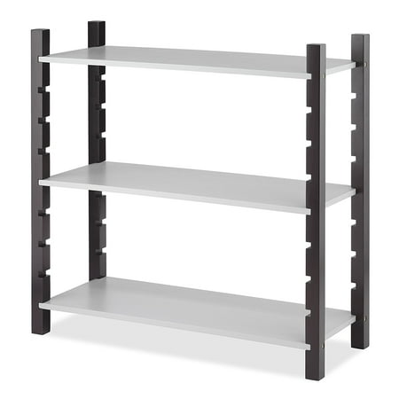 Whitmor Modular 3 Tier Shelving Walnut Gray Com